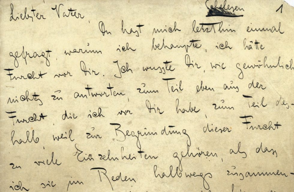 Kafka Brief An Den Vater Pdf "Carta al padre" de Franz Kafka. Sobre las relaciones familiares